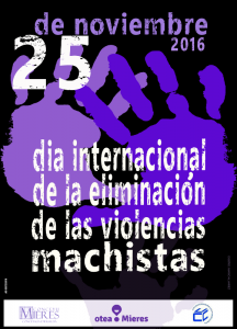 cartel actos dia de la eliminacion violencias machistas